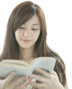 girl reading a book